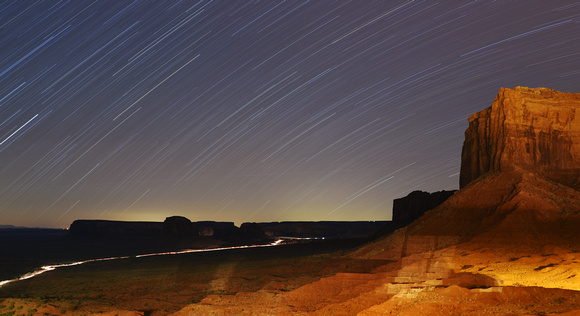 Star Trails in Monument Valley